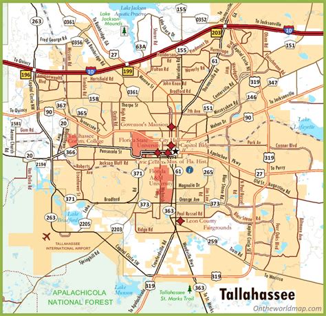 where is tallahassee|map of tallahassee.